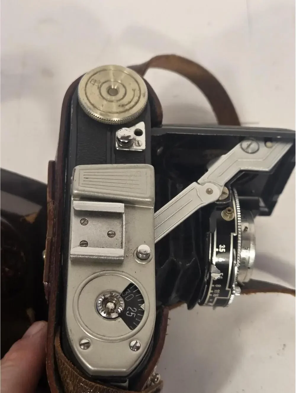 Vintage Royal 35 Folding 35mm Film Camera Black Enna Ennagon Prontor-S Case